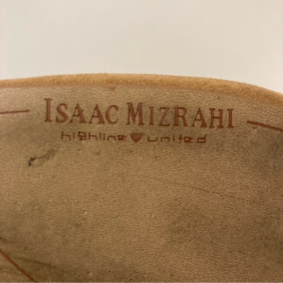 Isaac Mizrahi Abbot Boots Womens Size 6.5 Faux Suede Tan Knee High Heel Boot - Picture 11 of 15